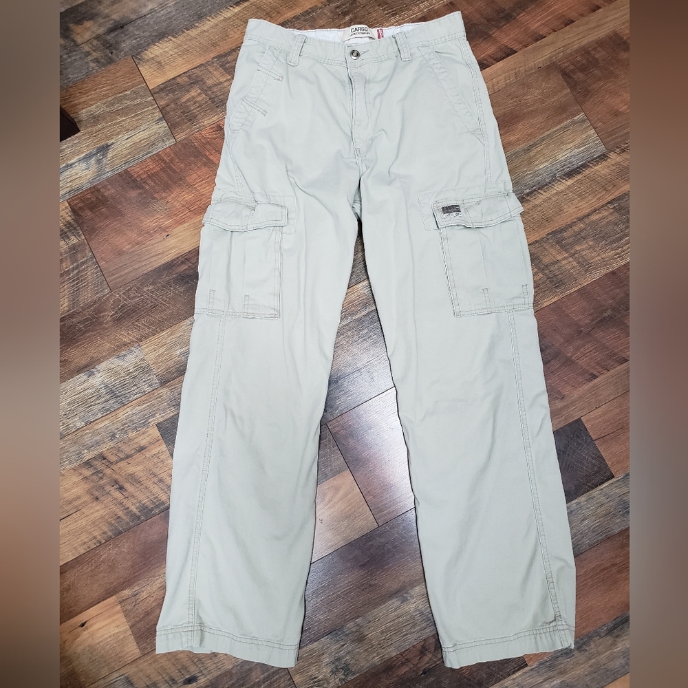 Levi's Cargo Loose Straight Khaki Pants, Size 30x32